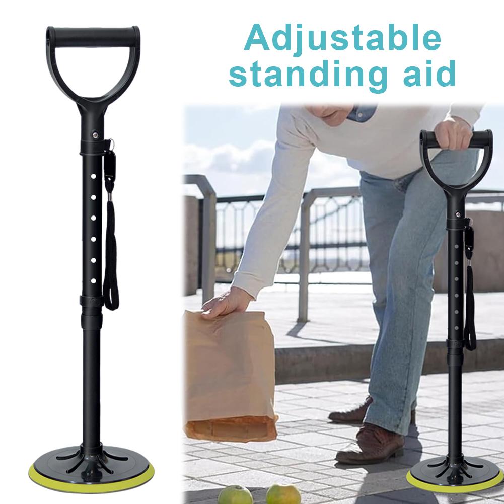 Adjustable Standing Assist Aid with 7 Level Adjustable Stable Supports Equipment for Stand-Up Support Short-Distance Mobility