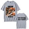 Hardcore Alternative Rock Kmfdm Wwiii Tranny Terror and Lawless Violence Graphic Tshirt Men Vintage Oversized T Shirts