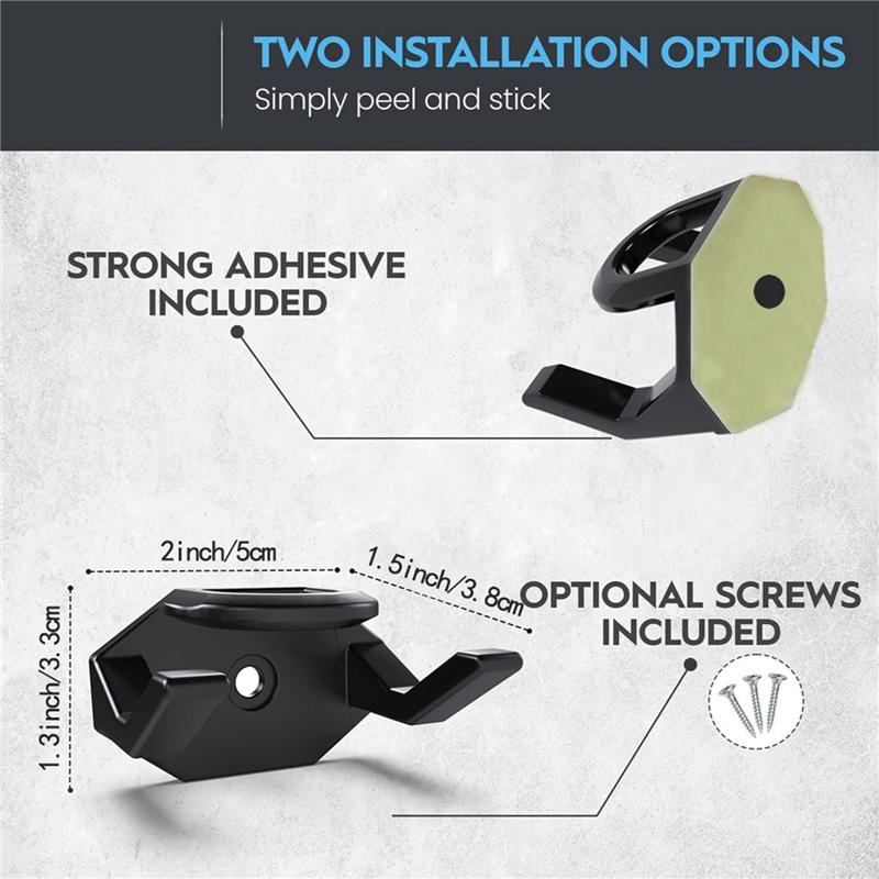 

Профессиональный инструмент 8 шт. Крючки для шляп Крючок для бейсболки на стену Подставка для шляп для бейсболки Подставка для шляп Вешалки для шляп на стену Черный чёрный