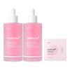 Ultra Light PDRN Pink Peptide Ampoule, Radiance & Elasticity Boosting Serum, 110ml (2-Pack + 4 Bonus Gel Pads)