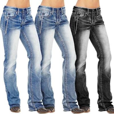 Γυναικεία μόδα με κουμπιά Slim Show Casual Thin Jeans Παντελόνι με φουσκωτό Μακρύ Παντελόνι Pantalon Femme Plus Size XS-4XL