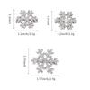 2pcs/set Shinny Snowflake Crystal Hair Clips for Women Girls Sweet Bangs Side Clip Glitter Hairpins Wedding Christmas Headwear