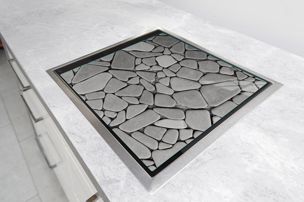 Glass protective plate for the stove 50x52 View
