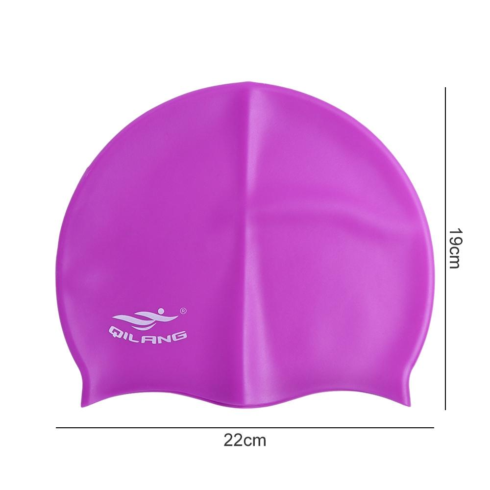 Flexible Waterproof Long Hair Plus Size Swimming Hat Bathing Cap Swimming Cap Swim Pool Hat