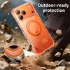 For iPhone 17 Pro Max Case Compatible with MagSafe Rotating Kickstand Clear Acrylic TPU Shockproof Phone Cover