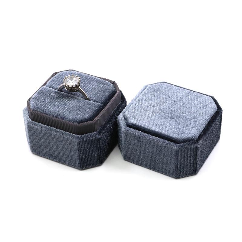 

Velvet Octagonal Jewelry Box for Rings, Necklaces, Pendants, and Proposals