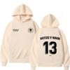 Raper NATOS WAOR 13 Bluzy Mężczyźni Kobiety Moda Hip-hop Pulower Jesień Zima Luźny Codzienny Gotycki Punk Dres Streetwear