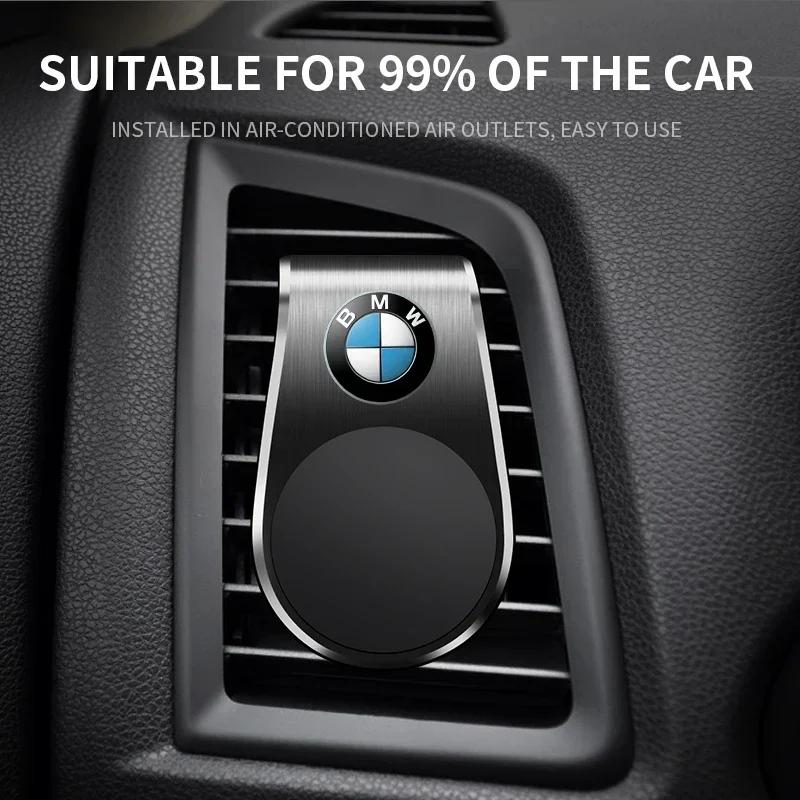 Magnetic L-Type Phone Holder In Car Smartphone Stand Clip For BMW 1 3 5 Series X1 X4 X5 X7 G20 G38 F20 F39 F48 E46 E60 E36 E39