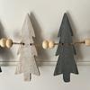 12 Trees and Wooden Beads Perfect Wreath, Winter Decoration, Christmas Decoration, Holiday, Fireplace Decoration Wooden Wreath,Christmas Decoration