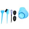 Hair Coloring Brush Hair Tint Salon Mixing Bowl Anti‑Slip Hair Dyeing Styling Tool(Blue )