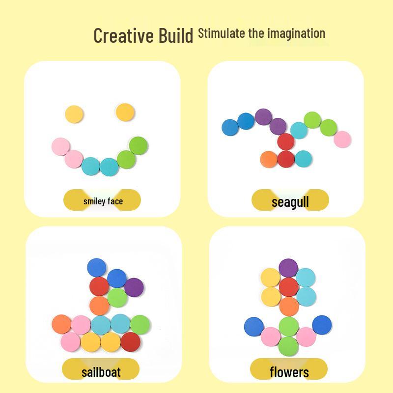 Montessori Wooden Color Sorting & Counting Game for Early Childhood Education
