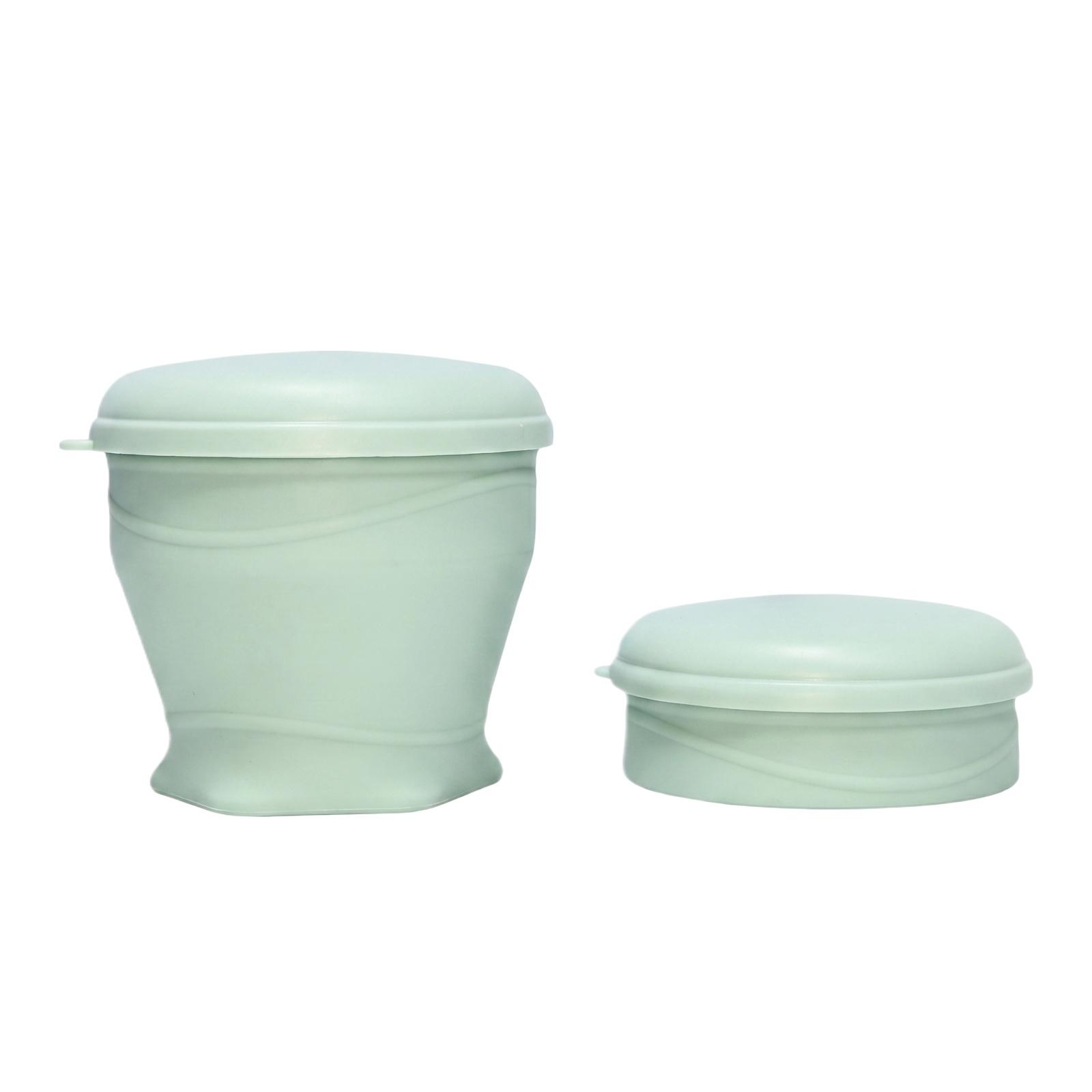 Portable Collapsible Silicone Cup 180ml Lightweight Foldable Outdoor Water Cup for Camping Hiking Travel One Size зелёный