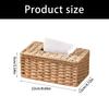 Dispenser di fazzoletti intrecciato a mano in fibra naturale Organizzatori decorativi da tavolo per soggiorno camera da letto Superfici lavabili