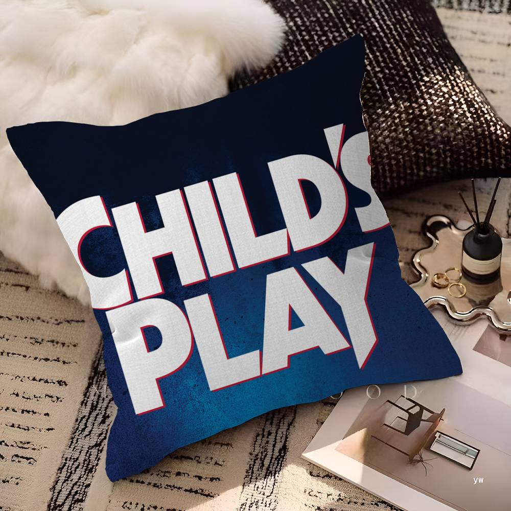 Klasyczna poszewka na poduszkę z filmu grozy Chucky Personalizowana Poszewka na poduszkę do pokoju dziecięcego Wystrój dzikiej imprezy Poduszka Prezent na urodziny dziecka Baby Shower