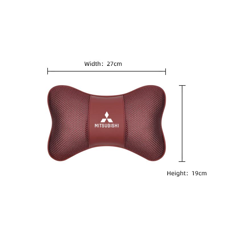 Keychain High-end Ice Silk Car Seat Headrest Memory Foam Comfort Pillow Auto Interior For Mitsubishi Eclipse ASX Colt I200 Star WM1