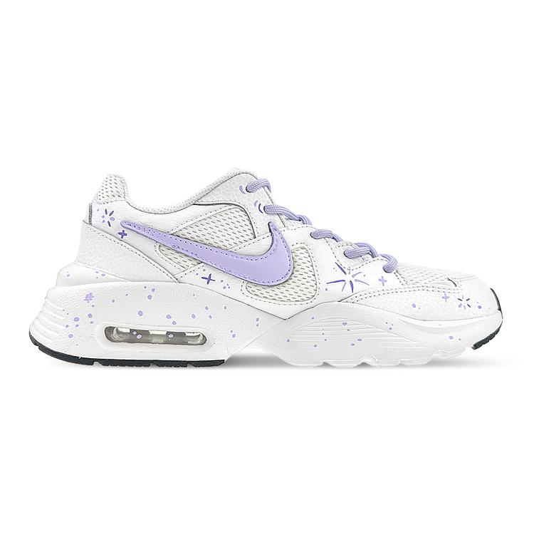 Nike Air Max Fusion Fabric Cushioning Slip Resistant Abrasion Resistant Breathable Low Top Casual Running Shoes Women's CJ1671-100(Team76-)
