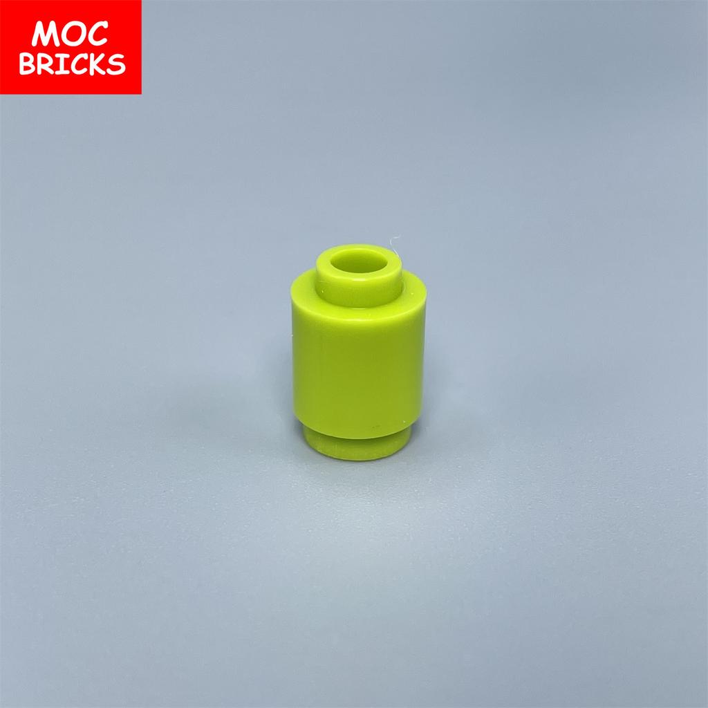 10pcs MOC Bricks Round Brick 1x1 Transparent Clear 3062 18860 30068 Educational Building Blocks Toys Kids Gifts