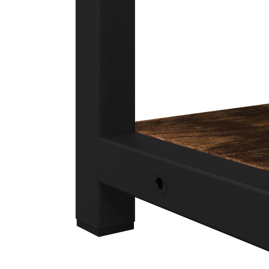 Bathroom Mirror Cabinet Smoked Oak 60x16x60 Cm Wood Based Material