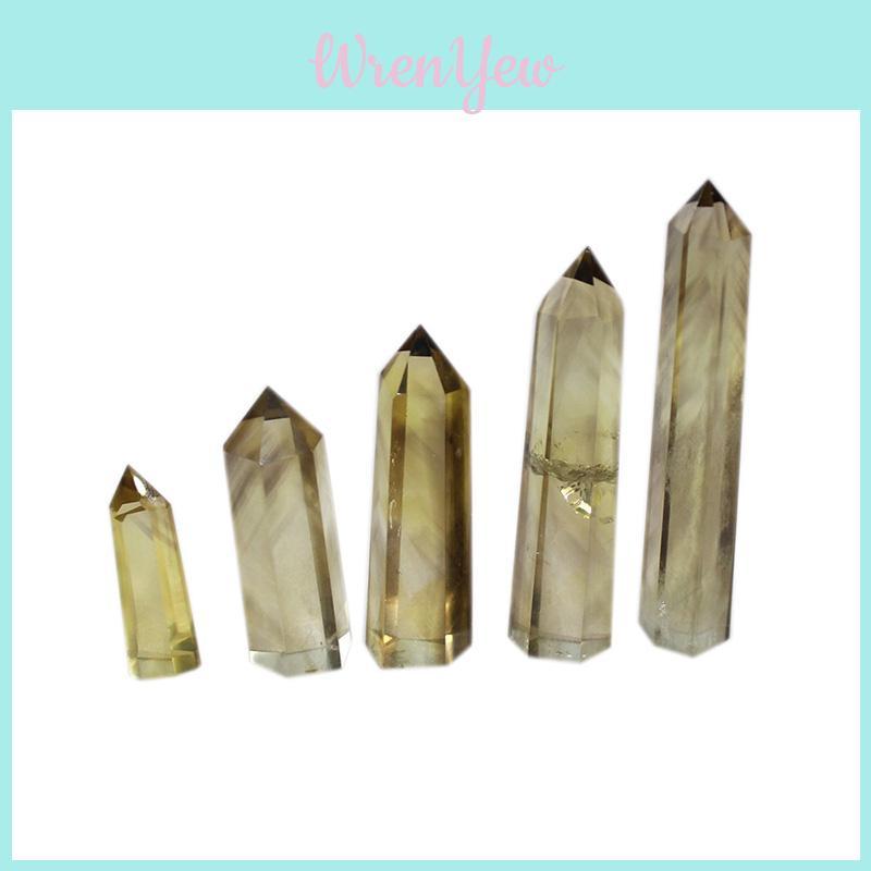 Unique Natural Smokey Citrine Quartz Obelisk Crystal Wand Promoting Spiritual Growth And Wellness