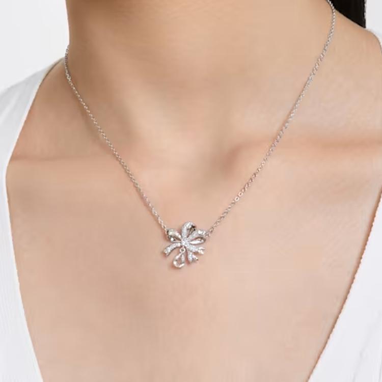 Swarovski Hyperbola Volta Bogen Silber Halskette Damen Halskette 5647583