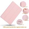 Coque pour Samsung Galaxy Tab S9 FE/S10 FE - Rose - Protection Anti-Rayures - Support Pliable - Veille-Réveil
