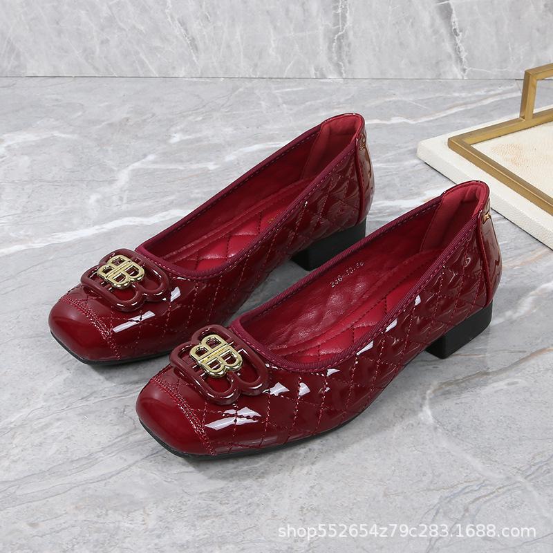 Fashion Flat Shoes for Women Spring and Autumn 2025 Square Toe Loafers Women's New Butterfly Bow Plus Size Shoe Ladies Zapatos De Mujer