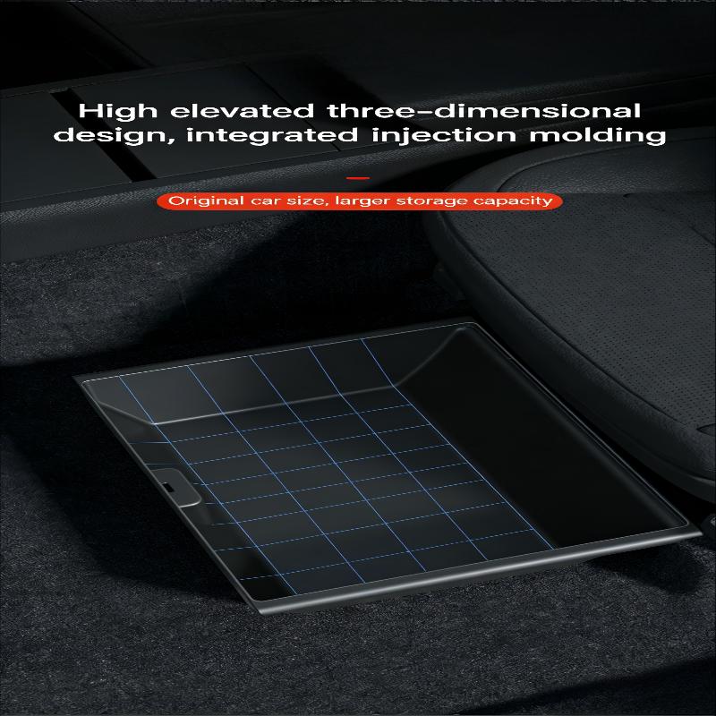 Model Y 2025 2026 Under Seat Storage Box For  Drawer Type Car Interior Accessory Flexible Multifunctional Storage