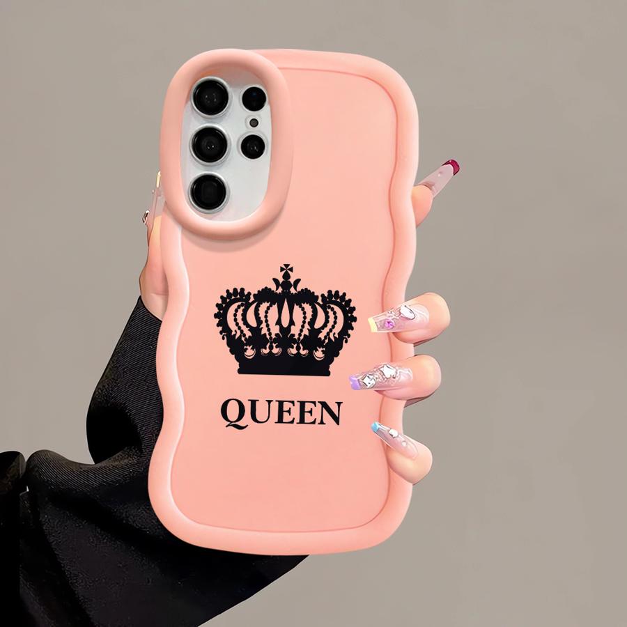 Case for Samsung Galaxy S24 A26 S22 Ultra S21 S25 S23 Plus S20 FE A25 Soft Phone Cover A35 A34 A36 A54 A55 A24 Crown Queen King