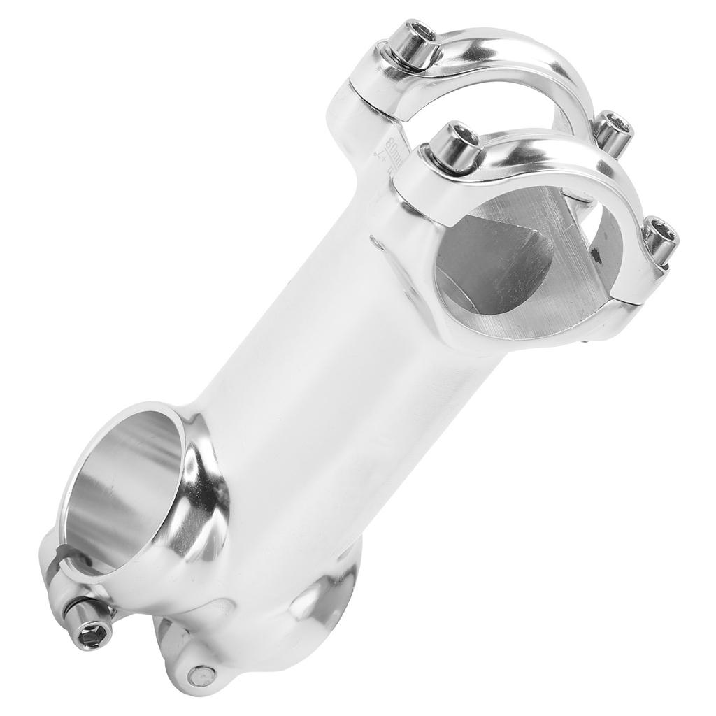 Meijun Silver Road Bike Stem Bicycle Stem for MTB 31.8x80mm for 28.6mm Front Fork Clamp