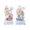 Sanrio Building Blocks Little Twin Star Music Box Assembly Hello Kitty Rose Garden Model Bricks Toy For Kids Christmas Gift