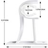 4pcs Curtain Rods Bracket Hanger Hook Rod Support Clamp Crossbar Fixing Clip Wall Hooks Organizer Rails Rack Home Storage