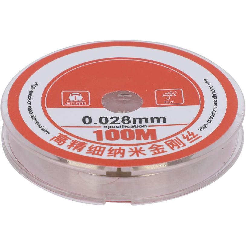 100m Diamond Wire Cutting Line 0.028mm LCD Screen Separation Wire LCD Screen Cutting Wire Mobile Phone Repair Tool for Screen Repair