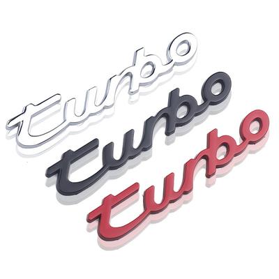 Auto-Styling 3D-Metall-Turbo-Aufkleber für Macan Panamera 997 996 718 911 Cayman Emblem Heckaufkleber Autozubehör