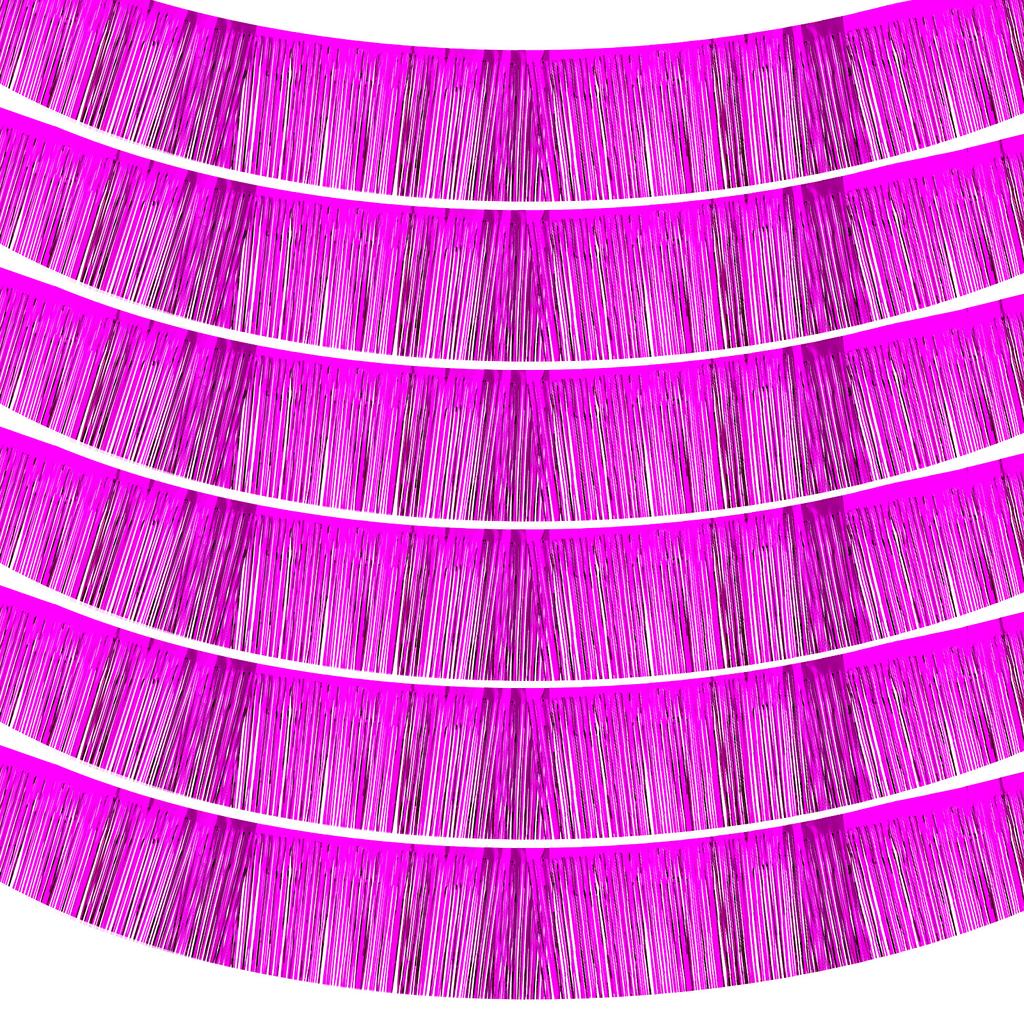 3/4/6pcs Foil Fringe Garland 10 Feet Metallic Tinsel Streamers Fringe Banner Wall Hanging Curtain Backdrop for Decoration