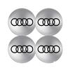 4pcs 56/60/63/65/68mm Wheel Center Caps Sticker Car Hub Cover Decoration For  dgrb6 S RS A3 A4 B8 8P 8V A6 A5 Q5 B7 B6 B9 Q7 A1 A7