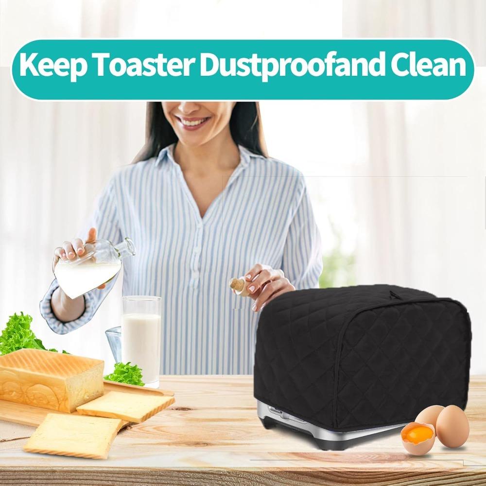 Must-Have Two/Four Slice Toaster Outer Cover, Polyester Quilted, Super Soft, Fingerprint/Dust-Proof (Appliance Sold Separately)