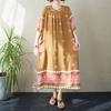 DIMANAF New 2026 Women Plus Size Summer Beach Lady Long Dress Sundress Loose Oversize Maxi Floral Print Clothing