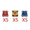 MOC Medieval Building Blocks Soldier Figures Weapons Accessories Armor Shield Flag Transport Ox Horse Mini Brick Toy Gift X010