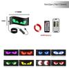 LED Devil Eye Light for Car Truck Windshield Animated LED Matrix Panel Sign Flexible Programmable Digital Display Light APP