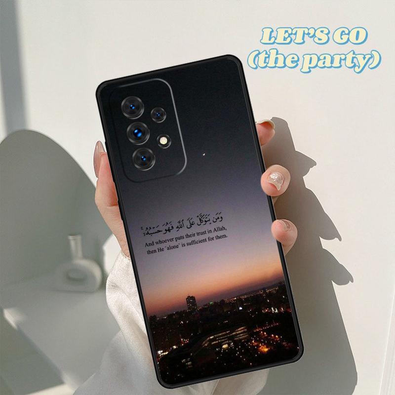 Muslim Surah Ikhlas Islamic Quotes Phone Case For Samsung A42 A31 A40 A51 A71 A32 A80 A91 A52 A72 A20 A21S A50 A70 A11 A12 Cover