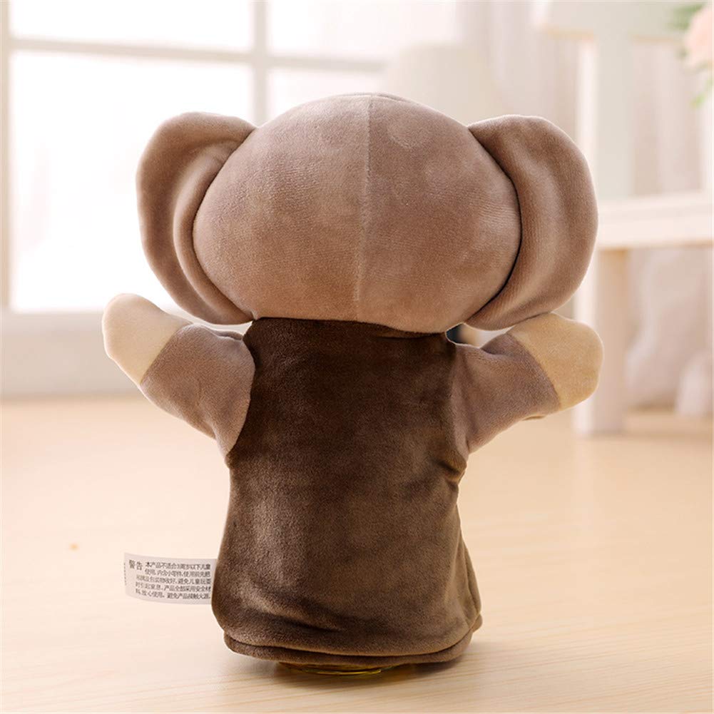 Remeehi Hand Puppet, Plush Animal Puppet for Puppet Shows, Hand Dancing, Fun for Parents and Kids, Toy Prop, Educational Gift, Elephant