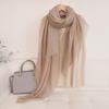 Inner Mongolia Water Soluble Cashmere Vertical Stripe Scarf - Women's Sunscreen Neck Warmer and Versatile Winter Shawl