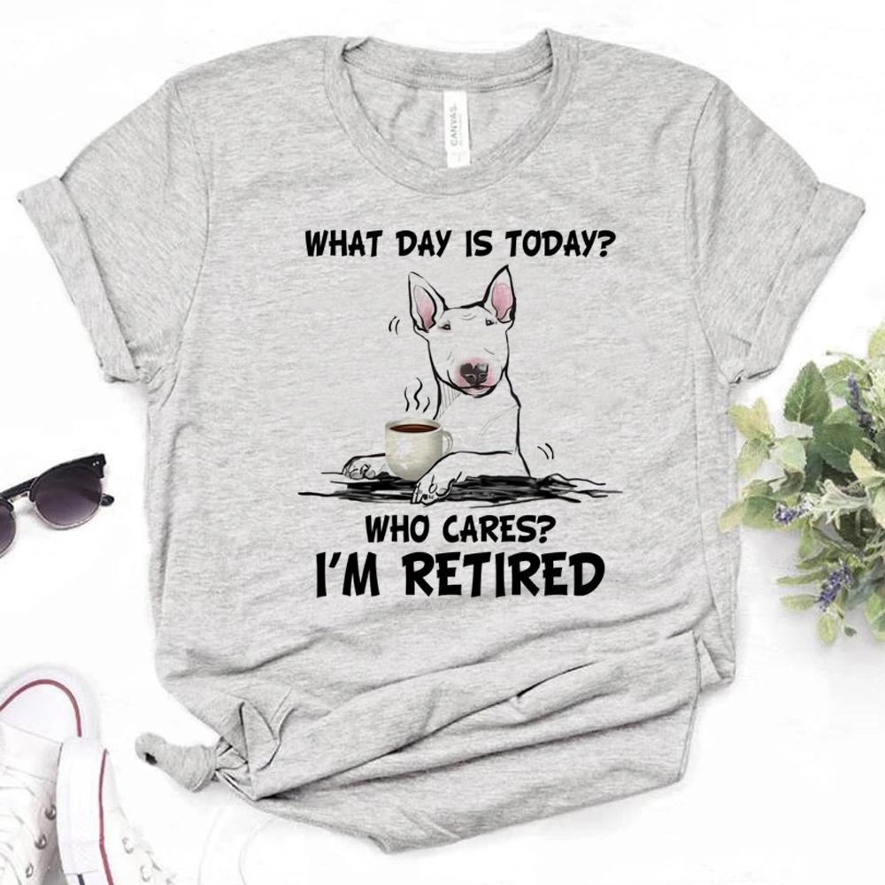 Bull Terrier tshirt women designer t shirt female graphic y2k funny clothes