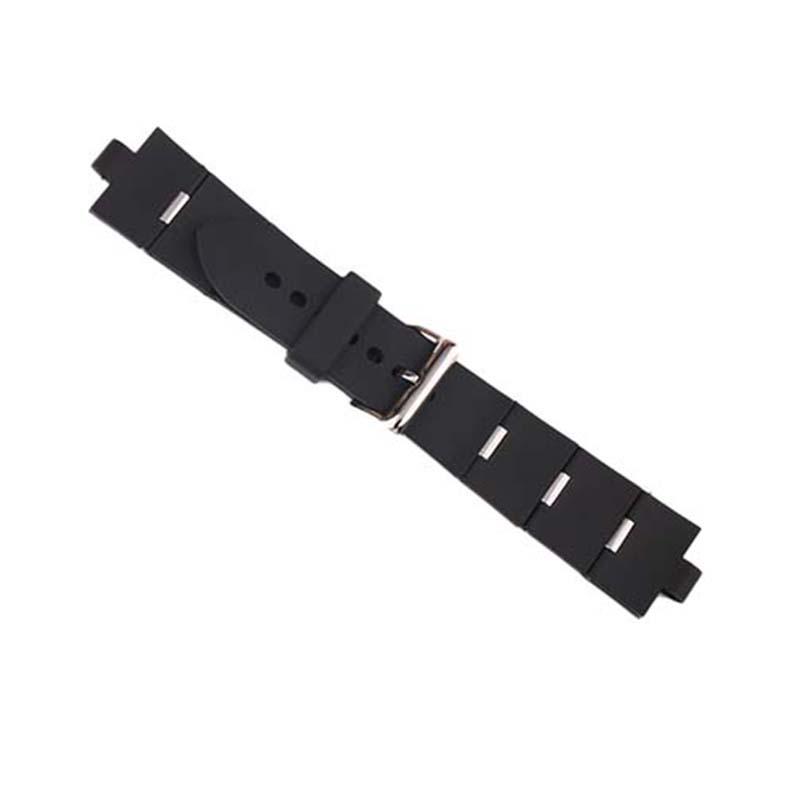 Waterproof Silicone Watch Strap with Buckle for 22-25mm, Unisex Outdoor Sports