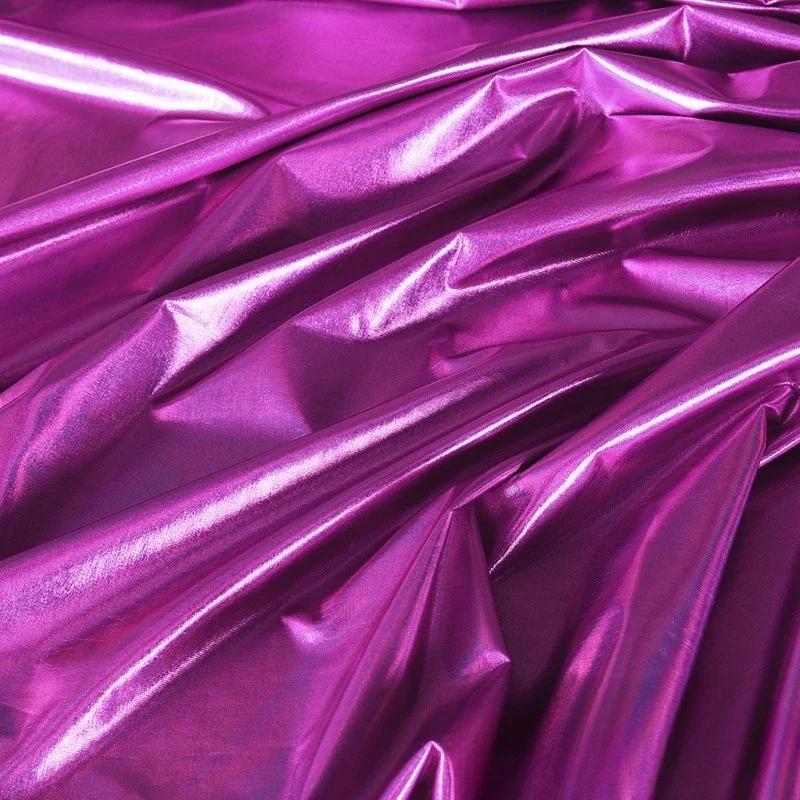 

100x150 см високоеластична глянцева спандекс еластична бронзова тканина для весільного декору сценічного одягу 100x150cm