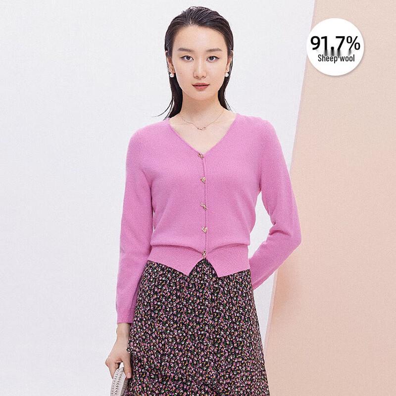 JESSIE Женский элегантный вязаный свитер с V-образным вырезом L