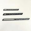 New 3D ABS Black Competition Logo Rear Boot Trunk Emblem Badge Sticker Decals For BMW M1 M3 M4 M5 M6 X1M X3M X4M X5M X6M BB7