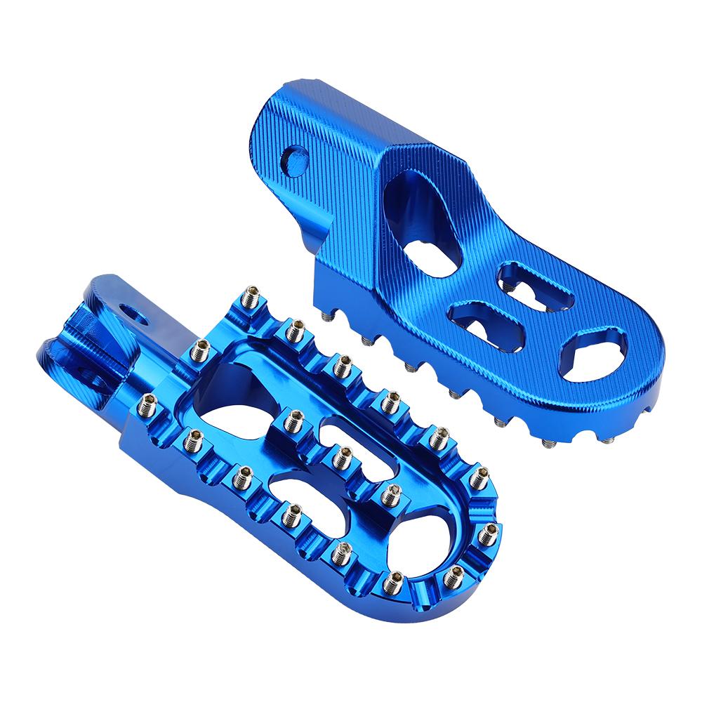 

KEMIMOTO CNC Billet Wide Foot Pegs Pedals For BMW R1200GS LC ADV F750GS F850GS Footpegs R 1300 GS Adventure Black Accessories Blue-A