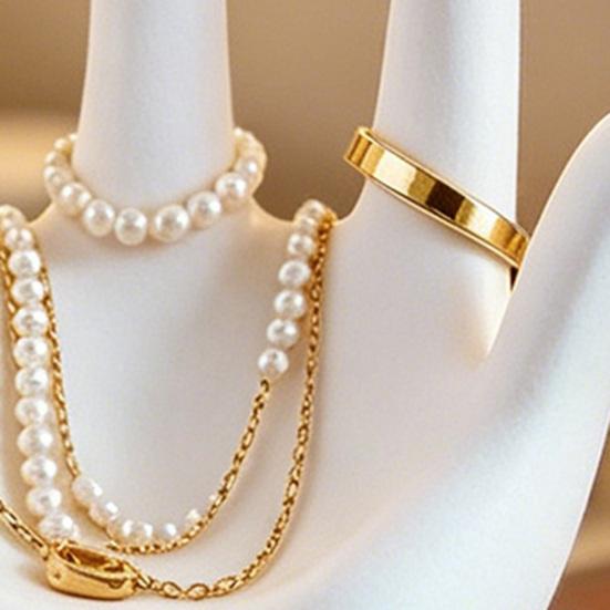 Hand Jewelry Display Holder 3D Printed Palm Shape Jewelry Organizer Stand Compact Desktop Storage Rack for Rings Necklaces Bracelets Art Decor Gift