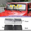 Automobilio priekinio stiklo saulės skydelis, lango skydelis, sulankstomas saulės skydelio uždangalas, tinkamas Jeep Wrangler TJ/JK Automobilio interjero aksesuarai, 1 vnt.